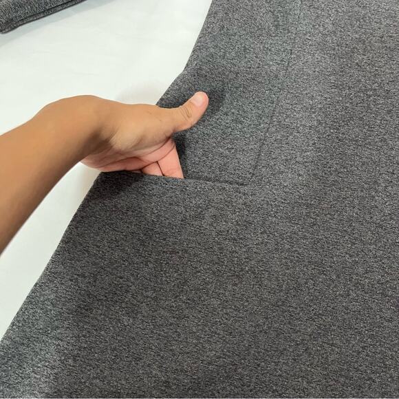 J.McLaughlin Pockets Grey Solid Minimalist Basic Career Office Dress Size Medium - Picture 2 of 8